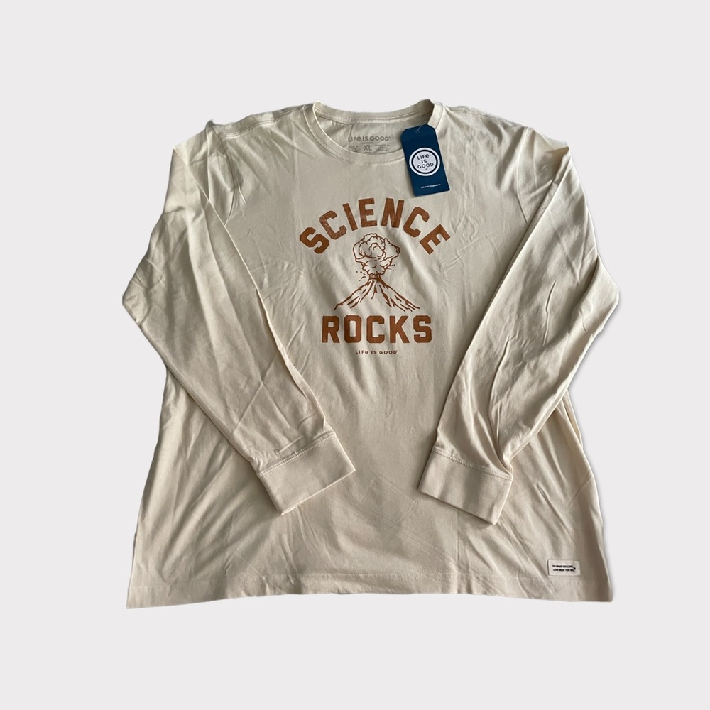 NWT Life is Good “Science Rocks” Limited Edition Tee